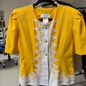 Yellow Vtg Top As Is